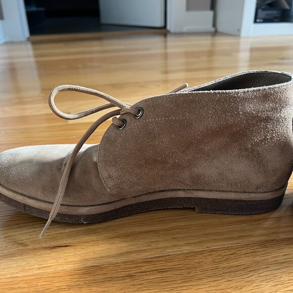 Jenni Kayne Desert Boots Tan Suede Lace Up Size 37 - Picture 6 of 11